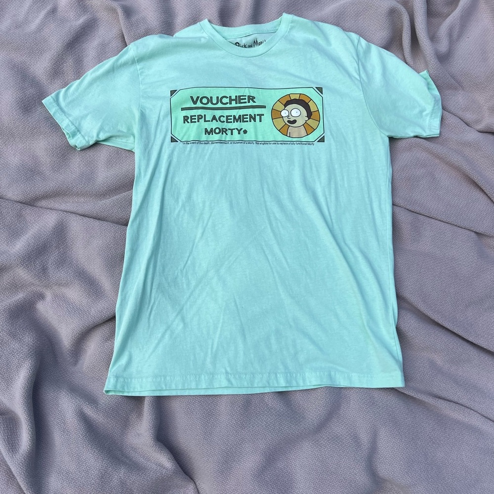 Ripple Junction Mint Green Rick and Morty T-Shirt - Men’s Large